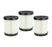 vhbw 3x filtre plissé compatible avec Fein ASBS 18-10 AS aspirateur - blanc