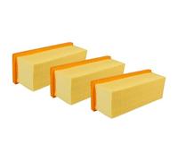 vhbw 3x filtre plissé plat compatible avec Kärcher SE 6.100, SE 6.100 plus, SE 5.100, SE 5, SE 6 Signature Line aspirateur