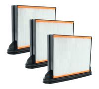 vhbw 3x filtre plissé plat F8 compatible avec Berner BWDVC Top Permanent, Top Perm, Perm M BG aspirateur industriel