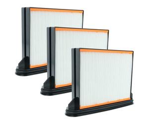vhbw 3x filtre plissé plat F8 compatible avec Berner BWDVC Top Permanent, Top Perm, Perm M BG aspirateur industriel
