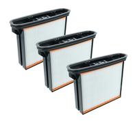 vhbw 3x filtre plissé plat F8 compatible avec Starmix ISC M-1625 SAFE aspirateur sec/humide, aspirateur industriel