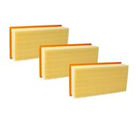 vhbw 3x filtre plissé plat L - M compatible avec Kärcher K3501, K3500E, K2000TE, NT 14/1 Ap, NT14/1 aspirateur