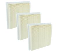 vhbw 3x filtre plissé plat remplacement pour Bosch 2609256F65 pour aspirateur - Élément filtrant