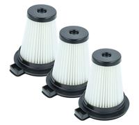 vhbw 3x filtre plissé remplacement pour Beko 874236, 9178039181, C00874236 pour aspirateur à sec/humide - noir / blanc