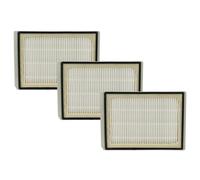 vhbw 3x filtre remplacement pour Bosch / Neff / Siemens 00460475, 00480727 pour aspirateur - filtre HEPA d'évacuation gris / noir / blanc