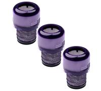 vhbw 3x Filtre remplacement pour Dyson 97001302, 970013-02 pour aspirateur sans-fil - Filtre anti-saleté