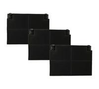 vhbw 3x Filtres à charbon actif compatible avec Alno 94961045200, 94264094200, 94264098500, ADL2060N hotte aspirante - 19,5 x 13,9 x 2,2 cm