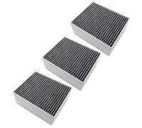 vhbw 3x Filtres à charbon actif compatible avec Siemens LC68BC540/02, LC68BC540/03, LC68BC542/01 hotte de cuisine - 22,7 x 18,9 x 10 cm