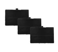 vhbw 3x Filtres à charbon actif compatible avec Siemens LC91BE542/04, LC91BUR50, LC91BUR50/01, LC91BUR50/02 hotte aspirante - 31,5 x 21,5 x 2,3 cm