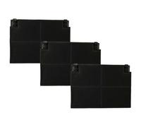 vhbw 3x Filtres à charbon actif remplacement pour Electrolux E3CFF70 pour hotte aspirante - 19,5 x 13,9 x 2,2 cm