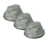 vhbw 3x Filtres à sac compatible avec Kaminer aspirateur à cendres 10L/15L aspirateur de cheminée - Filtre de rechange, lavable gris / noir