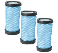 vhbw 3x Filtres compatible avec Hoover HF722AFG 011, DS22RCG 001, HF722G 001, HF722HCG 011 aspirateur - filtre de sortie d'air, noir / blanc / bleu