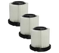 vhbw 3x Filtres fins compatible avec Kärcher VC 5 Cordless Premium, Premium, Premium Parquet aspirateur - Filtre à air blanc