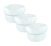 vhbw 3x Filtres fins compatible avec Thomas Inox 20 Professional, 1445 S, 1520 Plus, 1545 S, 1530 aspirateur - Filtre en toison blanc