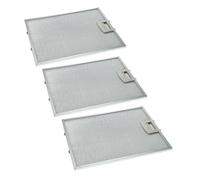 vhbw 3x filtres permanent à graisse compatible avec Siemens LC45620/02, LC45620/03, LC45650/01, LC45650/02, LC45650/03 hotte de cuisine, métal