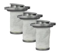 vhbw 3x Filtres séparateurs compatible avec Rowenta RH6837, RH6822, RH6821, RH6471 aspirateur - Filtre de rechange, lavable gris/blanc