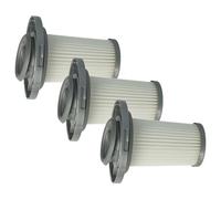 vhbw 3x Filtres séparateurs compatible avec Rowenta X-Force Flex 8.60 Allergy RH9677WO aspirateur - Filtre de rechange, lavable gris/blanc