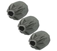 vhbw 3x Filtres textiles remplacement pour Bosch 2609256F41 pour aspirateur industriel sec et humide - Sac filtrant, lavable gris