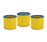 vhbw 3x fitre rond filtre à lamelles pour aspirateur multifonction compatible avec Einhell BT-VC 1450SA, BT-VC 1500 SA , BVC 1250-S, BVC 1250S G