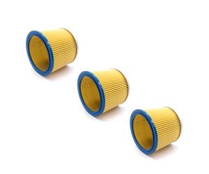 vhbw 3x fitre rond filtre à lamelles pour aspirateur multifonction compatible avec Parkside PNTS 1500 (A1/B1/B2), 30/4(E/S), 30/6(E/S), 30/7(E/S)