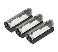 vhbw 3x Grille compatible avec Braun Formula 3511, 3512, 3550, 5266, 3520, 3525, 5268, 3550CC rasoir électrique + cadre, noir/argenté