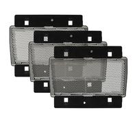 vhbw 3x grille de rasoir compatible avec Braun 3315, 3731, 3732, 3305, 3615, 3310, 3600, 3710, 3614, 3105, 3610, 3612 rasoir, argenté/gris
