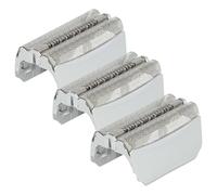 vhbw 3x Grille double compatible avec Braun 550, 530, 360 Complete, 550S, 560, 530s, 540, 550cc rasoir électrique + cadre, argenté