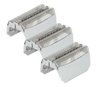 vhbw 3x Grille double compatible avec Braun 5647, 5649, 5645, 5652, 5646, 570, 5643, 5644, 560S rasoir électrique + cadre, argenté