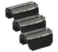 vhbw 3x Grille double compatible avec Braun 5753, 5756, 5752, 5757, 8374, 590CC, 590-4 rasoir électrique + cadre, noir