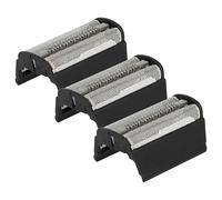 vhbw 3x Grille double compatible avec Braun Flex Integral 6510, 6512, 6015, 6518, 6520, 6513, 6515 rasoir électrique + cadre, noir