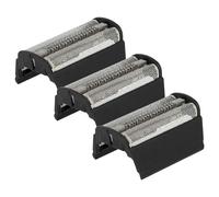 vhbw 3x Grille double compatible avec Braun Ultra Speed 6510, 6515, 6015, 6550, 6520, 6525 rasoir électrique + cadre, noir