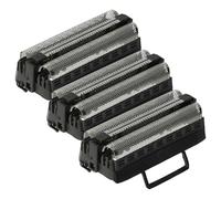 vhbw 3x Grille double compatible avec Carrera 2513.1, 2313.1, 2613.1 rasoir électrique + cadre, noir/argenté