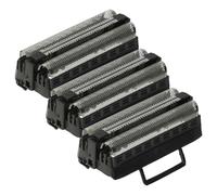 vhbw 3x Grille double compatible avec Eltron 4830 (48.0, 48.1, 48.3) rasoir électrique + cadre, noir/argenté