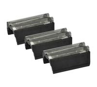 vhbw 3x Grille double remplacement pour Braun 586, 585 pour rasoir électrique + cadre, argenté/gris foncé