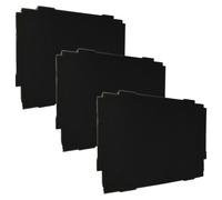 vhbw 3x Insert en mousse remplacement pour 4250155837464 pour coffre à outils - mousse personnalisable, noir