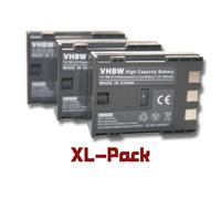 vhbw 3x Li-Ion Batterie 600mAh (7.2V) pour appareil photo, caméra Canon Legria MV6iMC, MV800, MV830, MV830i, MV850i, MV890, MV900, MV930 comme NB-2L.