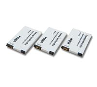 vhbw 3x Li-Ion batterie 950mAh (3.7V) pour combiné téléphonique téléphone fixe Unify OpenStage SL4 remplace 4250366817255.