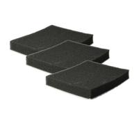 vhbw 3x Micro-filtre hygiénique compatible avec Samsung VCC4330V31/XEH, VCC4330V36/XEV aspirateur - Filtre à air noir / blanc, rectangulaire
