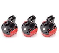 vhbw 3x NiMH batterie 1500mAh 9.6V pour outil électrique outil Powertools Tools comme Bosch 2 607 001 380, 2 607 335 260, 2 607 335 271, 2 607 335 272
