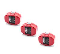 vhbw 3x NiMH batterie 3000mAh (18V) pour outil électrique outil Powertools Tools Makita ML183 Flashlight, SC190DWDE, UB181D, UB181DZ