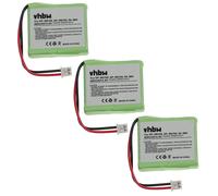 vhbw 3x NiMH batteries 600mAh (2.4V) pour téléphone portable, Smartphone Telekom T-Easy C310 comme 82H, BC102168, u.a..