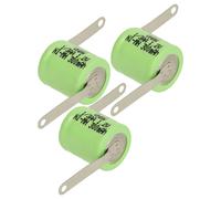vhbw 3x NiMH pile bouton de remplacement pour type 1/3AA 300mAh 1,2V convient pour les batteries de modélisme etc.