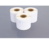vhbw 3x Rouleau d'étiquettes 54mm x 101mm (220 étiquettes) compatible avec Dymo LabelWriter 330 Turbo, 330, 320 II étiqueteuse blanc