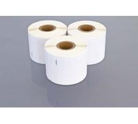 vhbw 3x Rouleau d'étiquettes 54mm x 101mm (220 étiquettes) remplacement pour Dymo 99014 pour étiqueteuse blanc