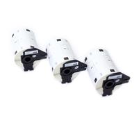 vhbw 3x Rouleau d'étiquettes + support 102mm x 51mm (600 étiquettes) compatible avec Brother PT QL-560, QL560VP, QL-570, QL-580 étiqueteuse