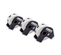 vhbw 3x Rouleau d'étiquettes + support 23mm x 23mm (1000 étiquettes) compatible avec Brother PT QL-1050 étiqueteuse - premium blanc