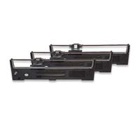 vhbw 3x Ruban encreur compatible avec Epson FX-590, FX-890, FX590, FX890, LQ-590, LQ-890, LQ590, LQ890 imprimante matricielle ou de reçus - noir - Remplacement pour C13S015337