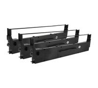 vhbw 3x Ruban encreur compatible avec Epson LX-300+, LX 300 Plus II, LX-300+II, LX 300 Plus imprimante matricielle ou de reçus - noir