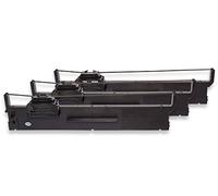 3 x bande d'encrage vhbw de type C13S015339 pour imprimante matricielle Epson PLQ 20, PLQ 20 CS, PLQ 20 D, PLQ 20 DM, PLQ 20 M, PLQ 22, PLQ 22 CS.