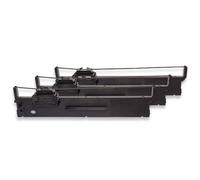 vhbw 3x Ruban encreur compatible avec Epson PLQ 20, PLQ20, PLQ 20 D, PLQ 20 CS, PLQ 20 DM imprimante matricielle ou de reçus - noir